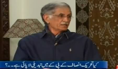 10PM With Nadia Mirza (CM KPK Pervez Khattak Interview) – 1st January 2015