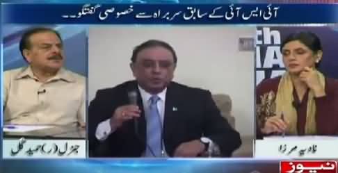 10PM With Nadia Mirza (General (R) Hamid Gul Exclusive Interview) – 19th May 2015