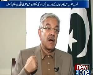 10PM With Nadia Mirza (Khawaja Asif Exclusive Interview) - 16th January 2015