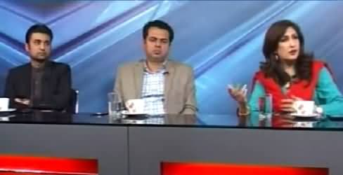 10PM With Nadia Mirza (MQM Joining Sindh Govt) - 11th February 2015