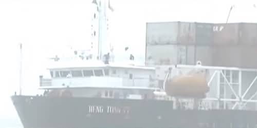 A Cargo Ship Stuck At Karachi's Sea View For Second Day