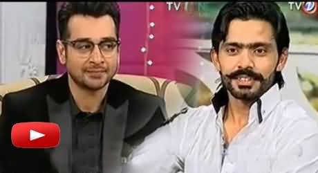 A Girl Flirting Fawad Alam in Live Show on Telephone Call