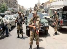 A great number of Rangers and Police Entered into MQM Headquarters Nine Zero