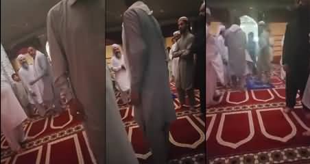 Video: A mentally unstable person claims to be prophet of Allah in Sarai Alamgir's mosque