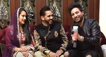 A Pakistani boy marries an Arabic girl from Tunisia, anchor gets interesting chit-chat with the couple