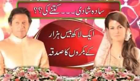A Report on Total Expenditure on Imran Khan and Reham Khan's Wedding