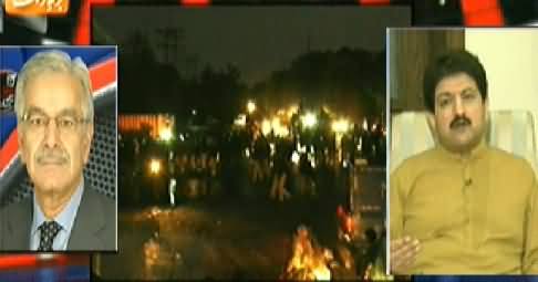 Aaj Geo News Ke Saath (Lahore Ki Sarkein Maidan e Jang) - 8th August 2014