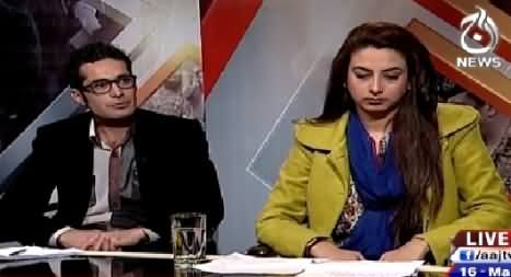 Aaj With Saadia Afzaal (Youhanabad Incident, A Reaction of Zarb e Azb?) – 16th March 2015