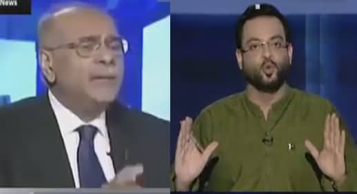 Aamir Liaqat Once Again Takes Class of Najam Sethi For Taking Side Of India