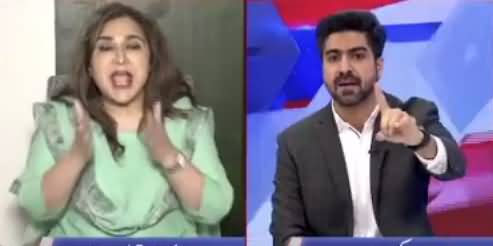 Aap PMLN Ke Anchor Hain - Clash Between Zarqa Taimoor And Anchor Syed Ali Haider