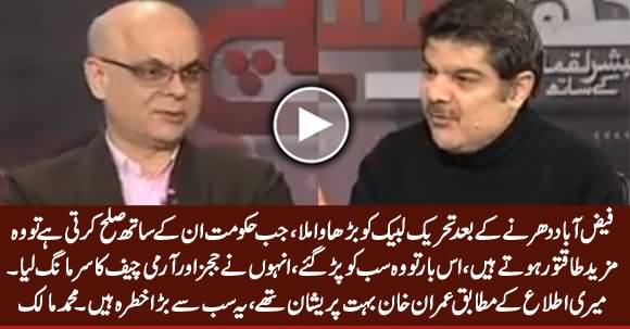 According To My Info PM Imran Khan Was Very Disturbed on TLP Dharna - Muhammad Malick