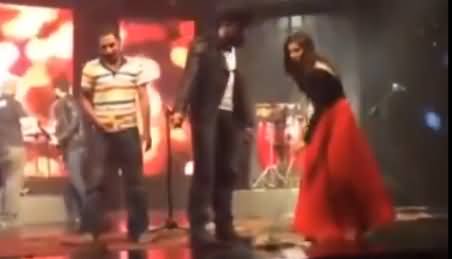 Actress Mahira Khan Sweeping Floor on the Set of Her Upcoming Movie