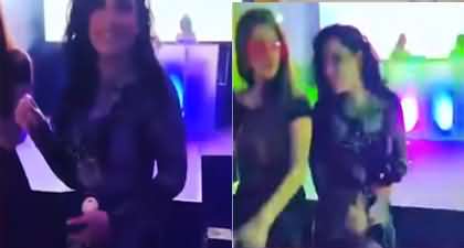 Actress Meera enjoying and dancing at new year party