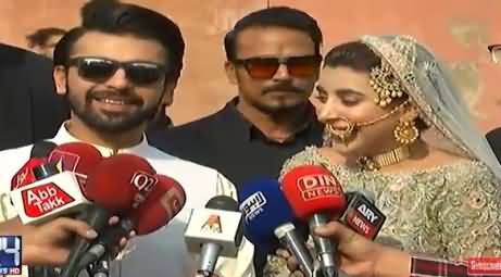 Actress Urwa Hussain Marry Farhan Saeed in Lahore