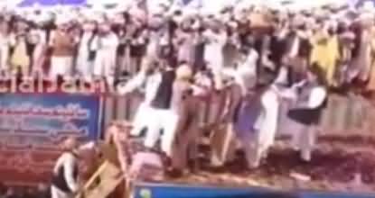 Aerial View of Maulana Fazl Ur Rehman's Welcome in Islam Zindabad Conference Hyderabad