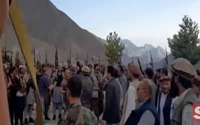 Afghan Resistance Fighters Showed Power Show, Gathered At The Tomb of Famed Guerrilla Leader in Panjshir