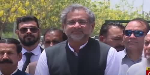 Agar Koi Sharam Haya Hai to Chairman NAB Jaali Case Khatam Karen - Shahid Khaqan Abbasi