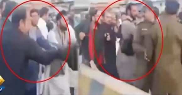 Ali Haider Gilani Threatens & Fight DPO Muzaffargarh