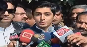 Ali Khan Tareen Talks to Media After Casting His Vote
