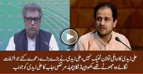 Ali Zaidi Is Mentally Unbalanced, His Allegations Proved Wrong - Murtaza Wahab Bashes Ali Zaidi