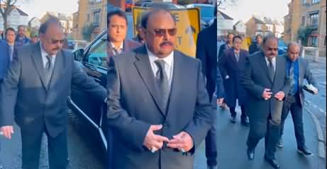 Altaf Hussain arrives at court to hear Jury’s decision in incitement trial