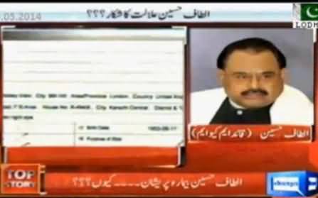 Altaf Hussain Seriously Ill in London Due to Different Cases on Him