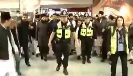 Amazing Protocol of Pir Najeeb ur Rehman At UK, Followers Chanting Allah Ho
