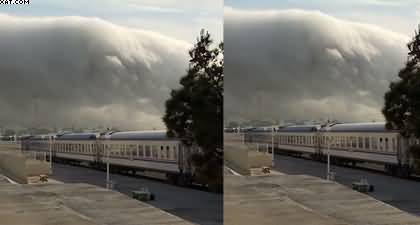 Amazing scene: Turkmenistan witnesses rare 
