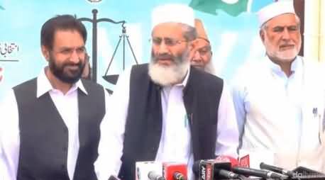 Amir Jamaat-e-Islami Siraj-ul-Haq Ignoring Azaan During His Media Talk