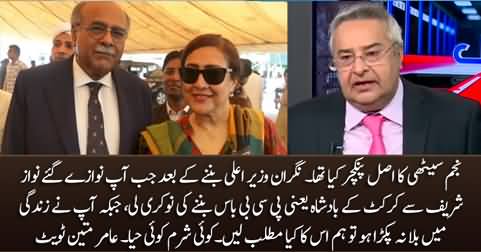 Amir Mateen's tweets against Najam Sethi for taking PCB Chairmanship