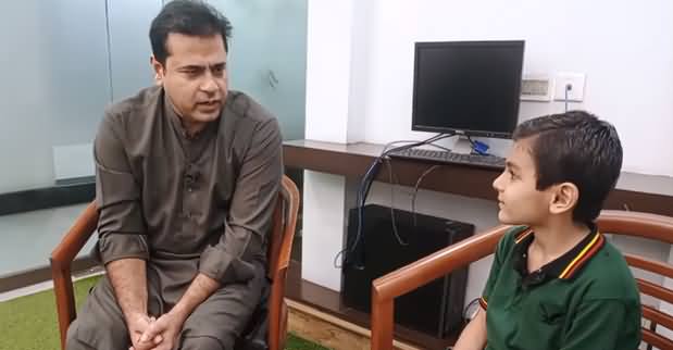 Anchor Imran Riaz Khan's Interview With 6 Years Old Kid