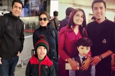 Anchor Iqrar-ul-Hassan Shares Pictures of His Both Wives And Son