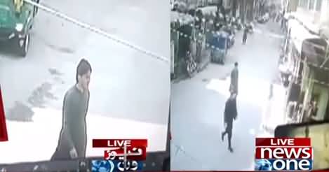 Another CCTV footage of attacker just before blast in Peshawar mosque