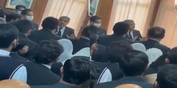 Another Video of Lawyers Misbehaviour With Chief Justice Athar Minallah