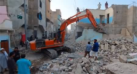 Anti encroachment operation: Latest situation at Mujahid Colony Karachi