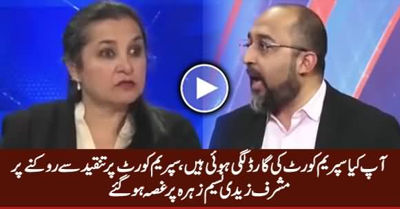 Are You Guard of Supreme Court? Musharraf Zaidi Got Angry on Nasim Zehra