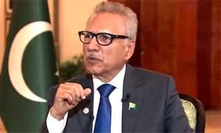 Arif Alvi's tweet regarding chaotic condition of Azad Kashmir