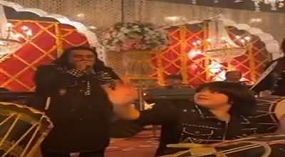Beautiful performance of Arif Lohar's son with his father at a wedding