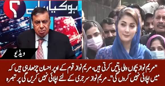 Arif Nizami Bashes Maryam Nawaz on Her Statement 