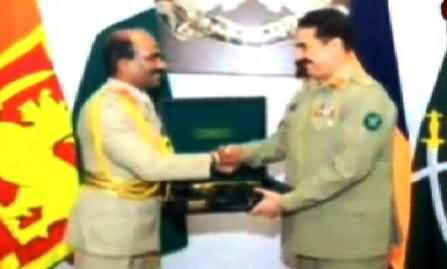 Army Chief General Raheel Sharif Visits Head Quarter of Sri Lankan Army in Colombo