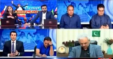 Arshad Sharif leaves ARY's live transmission after heated arguments with Waseem Badami
