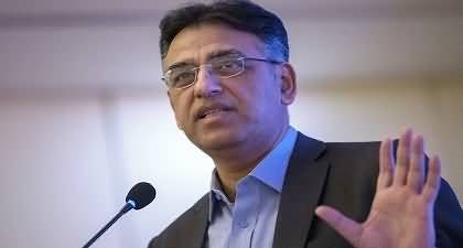 Asad Umar's tweet on US Defence analyst video clip accepting US role in regime change
