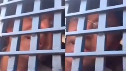 Asad Umar's video message from prisoners van