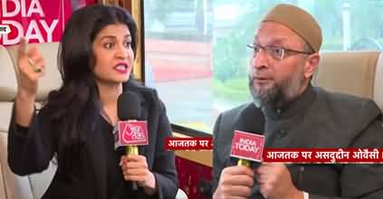 Asaduddin Owaisi's heated debate with female anchor about Hijab