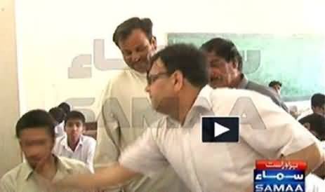 Assistant Commissioner Slapped A Student on Camera While Cheating in Exams