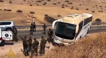 At least six Israeli soldiers wounded in bus shooting in occupied West Bank