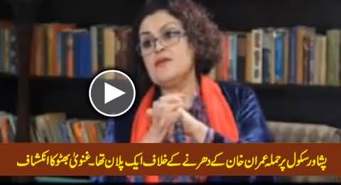 Attack on Army Public School Was A Plan Against Imran Khan's Sit-in - Ghinwa Bhutto