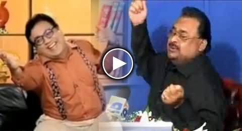 Azizi Making Fun of Altaf Hussain on His Song Pardey Mein Rehne Do