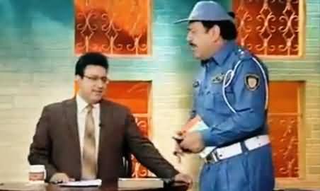 Azizi Performing As Honest Traffic Warden, Really Funny & Enjoyable Parody