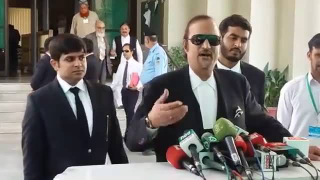 Babar Awan Media Talk outside the supreme court..